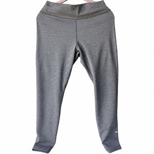 Nike Dri-FIT Women's Leggings Size L Gray Heather High Waist Workout Yoga Pants